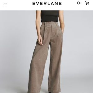 Everlane Way High Drape Pants in Taupe Gray